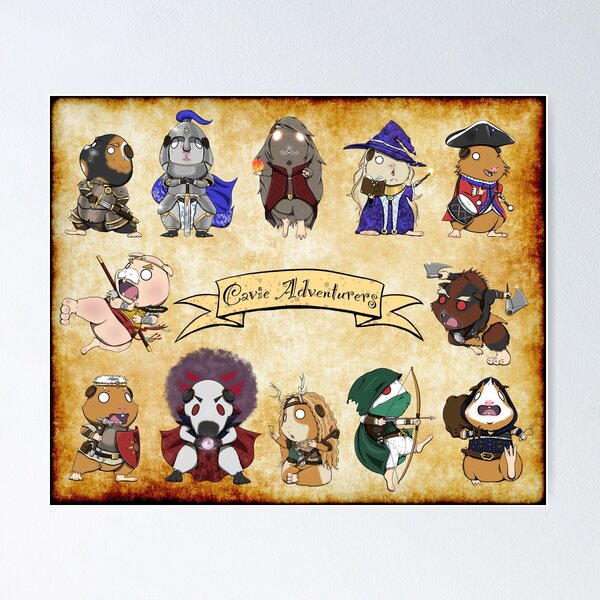 Dungeons & Dragons Base Classes as Guinea Pigs Poster