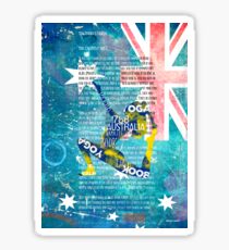 Australia yoga book Sticker