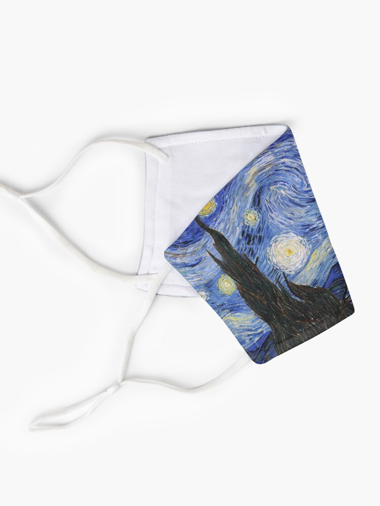 Alternate view of Starry Night Gifts - Vincent Van Gogh Classic Masterpiece Painting Gift Ideas for Art Lovers of Fine Classical Artwork from Artist Mask