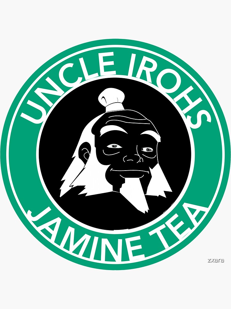 "Uncle Iroh's Jasmine tea" Sticker for Sale by zxara Redbubble