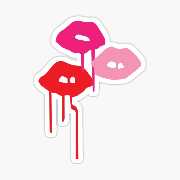 Melting Lips Sticker