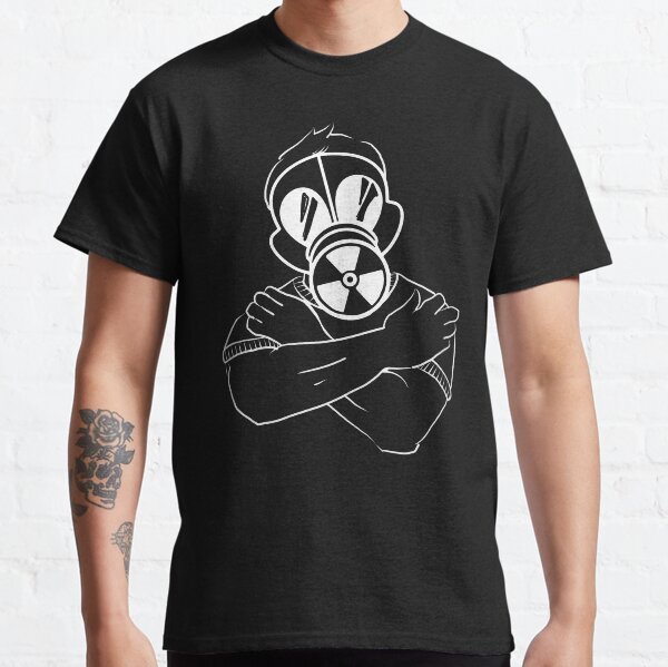 Gas Mask Guy Hug White Classic T-Shirt