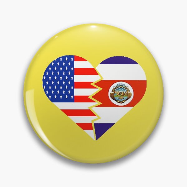 Item preview, Costa Rica Flag USA Flag Pura Vida Hispanic Latino Spanish Food Culture 2 designed and sold by hispanicworld.
