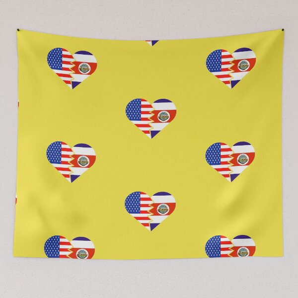 Item preview, Costa Rica Flag USA Flag Pura Vida Hispanic Latino Spanish Food Culture 2 designed and sold by hispanicworld.