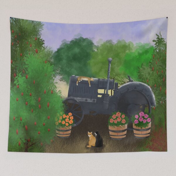 Item preview, Summer farm view designed and sold by anaboo21.