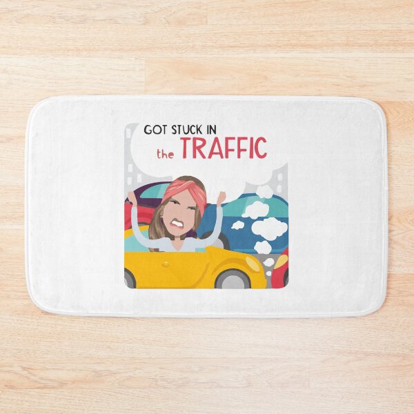 Item preview, Got stuck in the traffic. Funny cute cartoon  designed and sold by AleMalin.