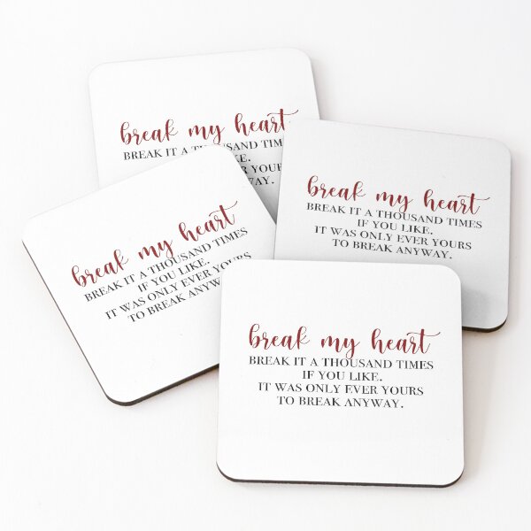 Item preview, break my heart designed and sold by lovely-lyrics.