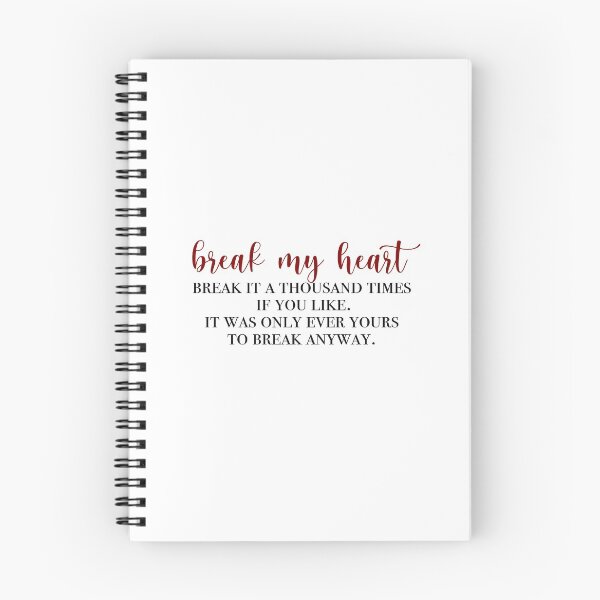 Item preview, break my heart designed and sold by lovely-lyrics.