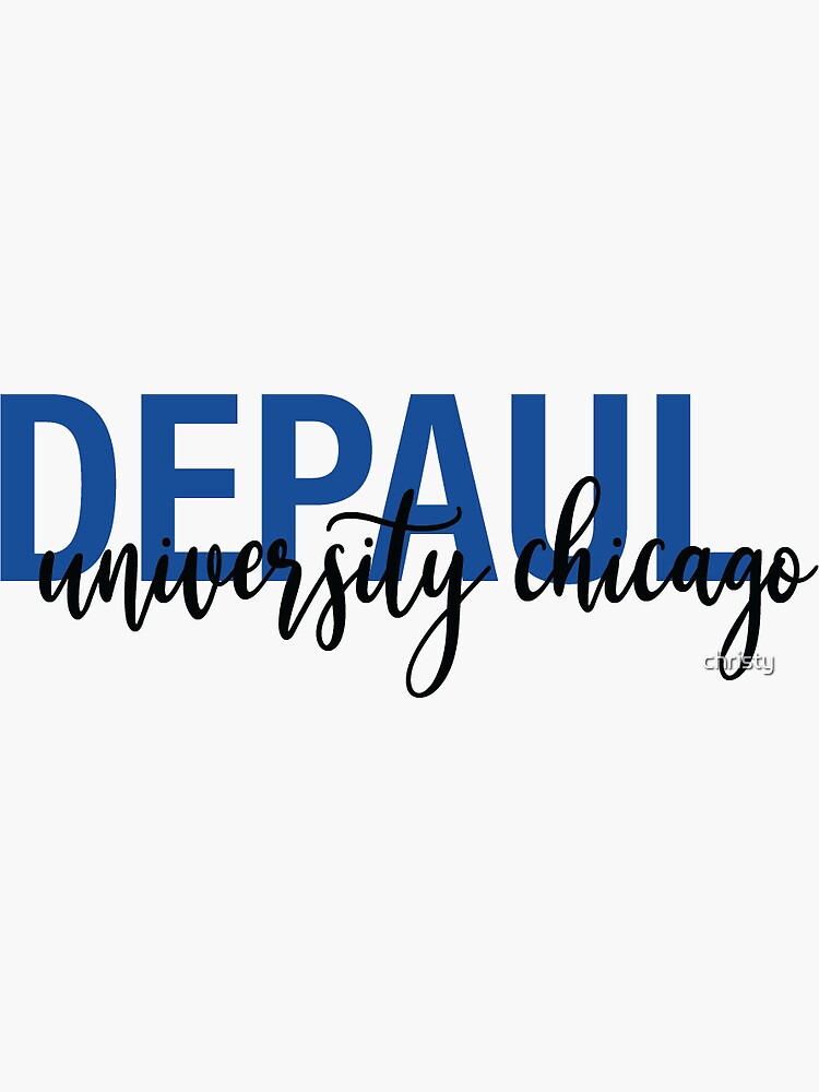 "Depaul University Chicago " Sticker for Sale by christina-lee | Redbubble