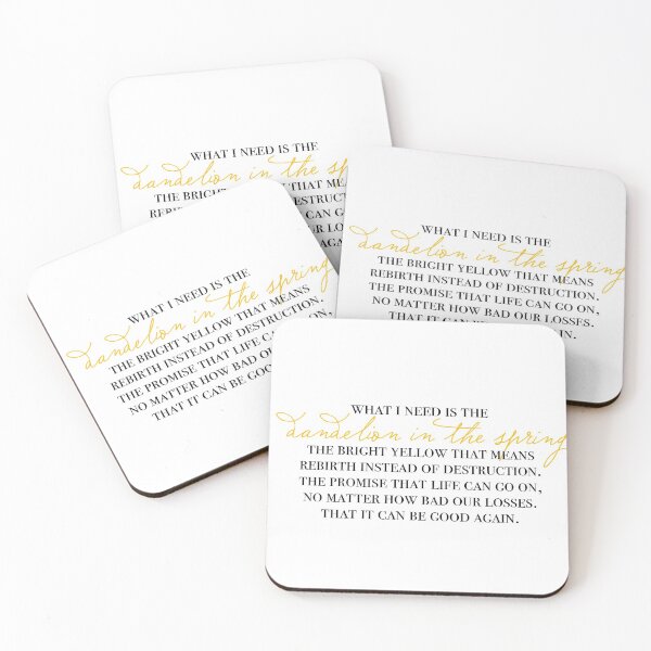 Item preview, dandelion in the spring full quote designed and sold by lovely-lyrics.