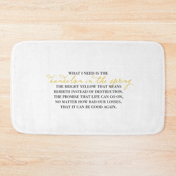 Item preview, dandelion in the spring full quote designed and sold by lovely-lyrics.