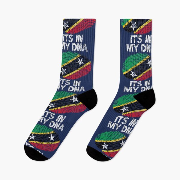 Item preview, Saint Kitts and Nevis Roots Flag Fingerprint designed and sold by d247.