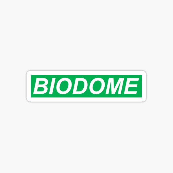 Biodome green bold logo Sticker