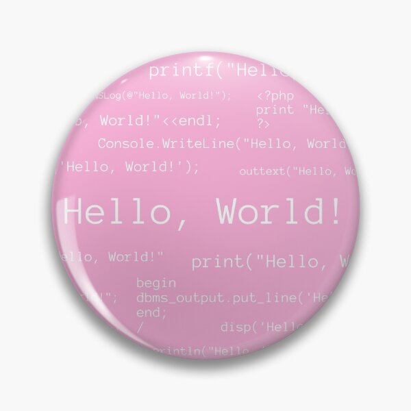 Item preview, Hello, World! - Light Pink designed and sold by PatientCitizen.