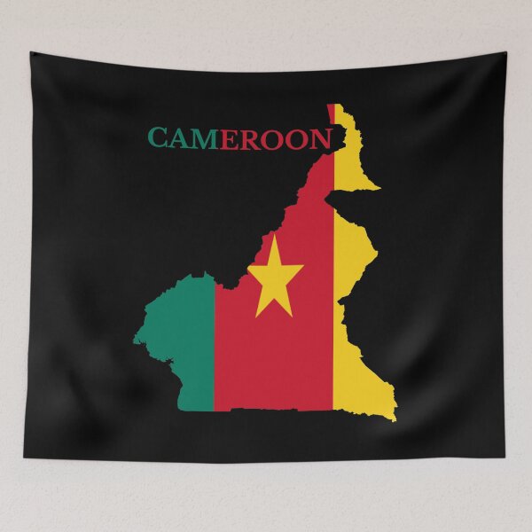 Item preview, Cameroon Map Flag designed and sold by marosharaf.