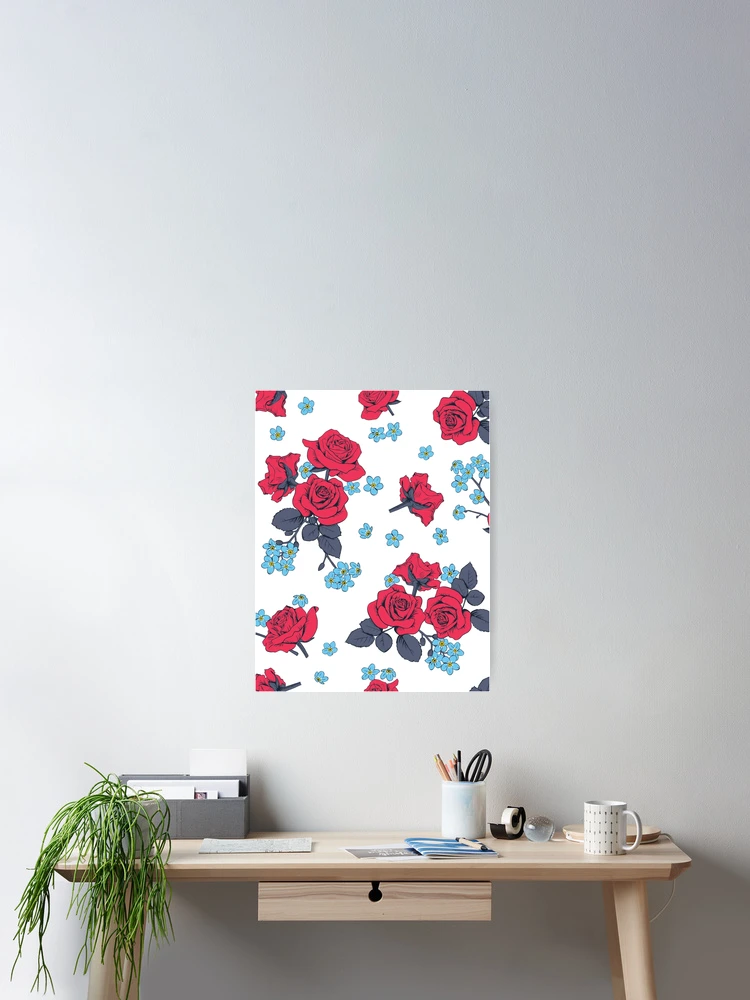 Thumbnail 2 of 3, Poster, Stunning Red Roses - Loving Roses! designed and sold by Pinnypin.