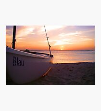 Blau Sunset Photographic Print