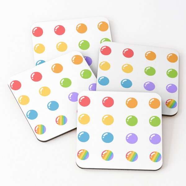Item preview, Minimalist Retro Rainbow Bubble Set: Deco Set v8 designed and sold by JHuiYanLi.