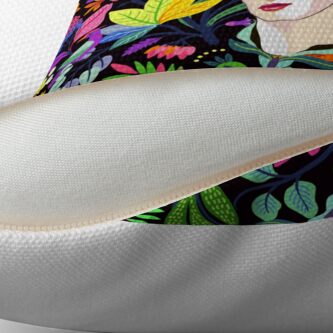 Alternate view of Frida in Bloom Throw Pillow