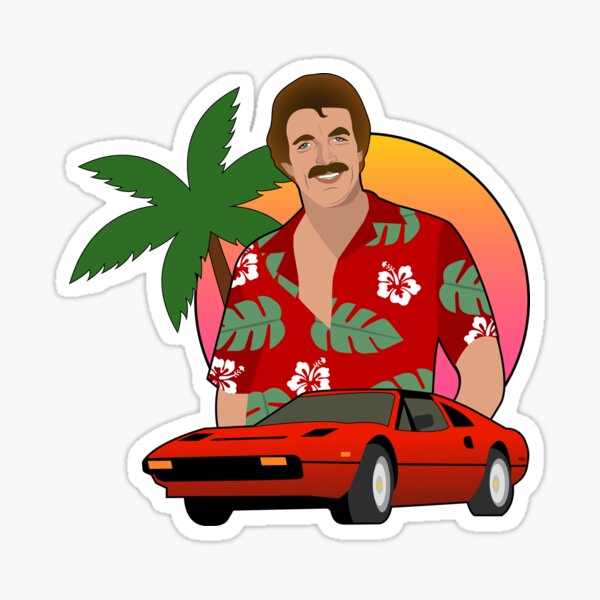 Magnum P.I. Sticker