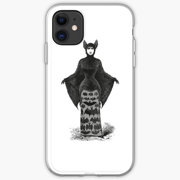 Victorian Bat Woman | Victorian Halloween Costume | Victorian Bat Costume | iPhone Soft Case