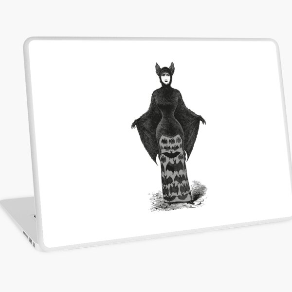 Victorian Bat Woman | Victorian Halloween Costume | Victorian Bat Costume | Laptop Skin