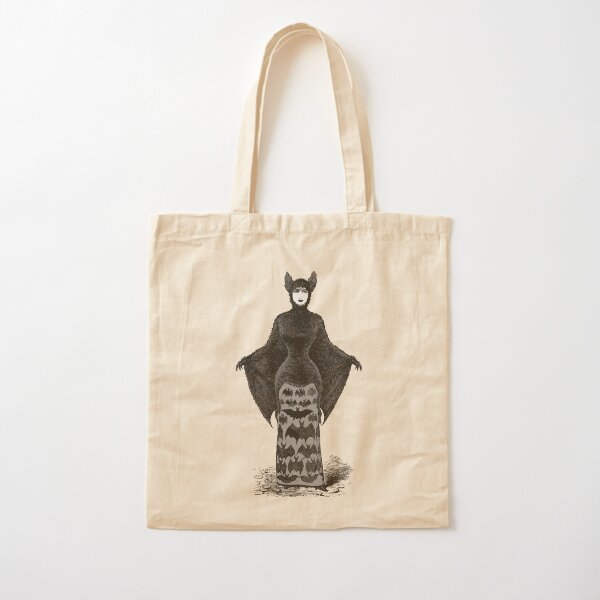 Victorian Bat Woman | Victorian Halloween Costume | Victorian Bat Costume | Cotton Tote Bag