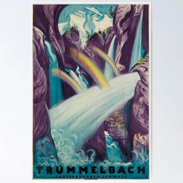 Item preview, Truemmelbach vintage travel poster designed and sold by stickart-marek.