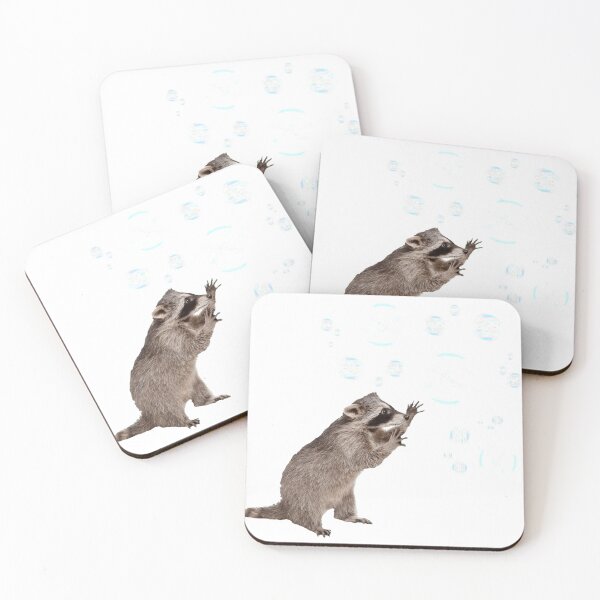 Item preview, Bubbles the Raccoon designed and sold by funhousejen.