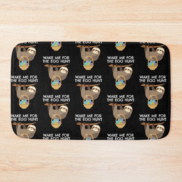 Item preview, Sloth Easter Design Wake Me for the Egg Hunt Easter Basket designed and sold by EstelleStar.