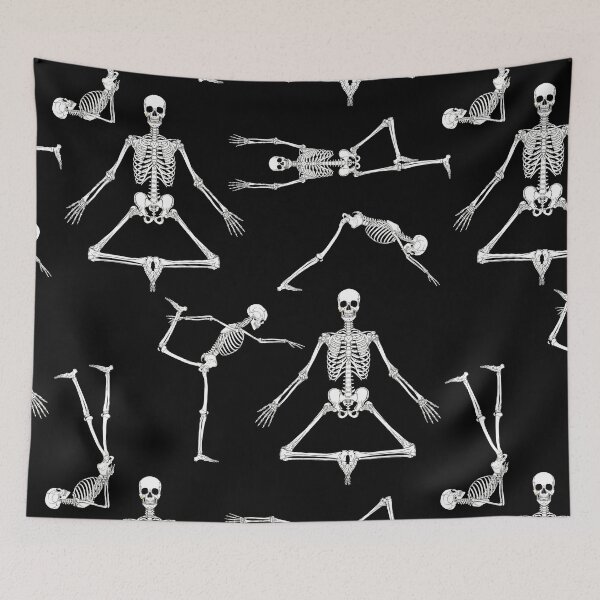Item preview, funny yoga skeletons designed and sold by Gossip Rag.