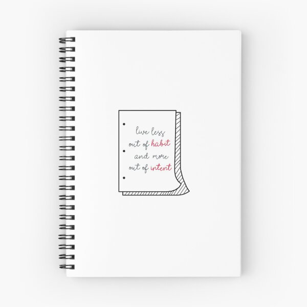 Item preview, live less out of habit and more out of intent sticker designed and sold by maddie-johansen.