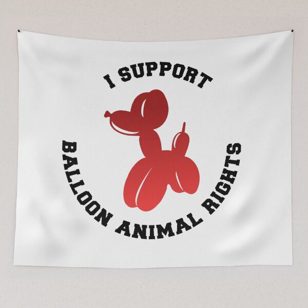 Item preview, I SUPPORT BALLOON ANIMAL RIGHTS STICKER designed and sold by jlomagic.