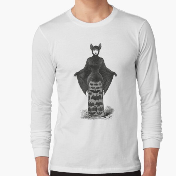 Victorian Bat Woman | Victorian Halloween Costume | Victorian Bat Costume | Long Sleeve T-Shirt
