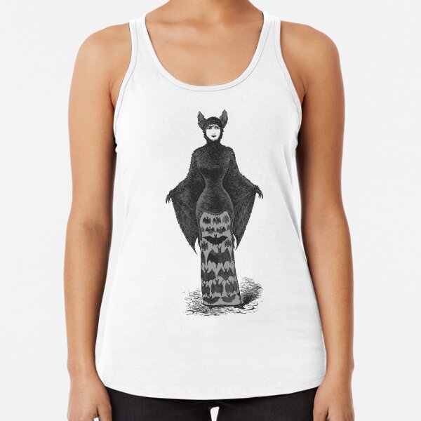 Victorian Bat Woman | Victorian Halloween Costume | Victorian Bat Costume | Racerback Tank Top