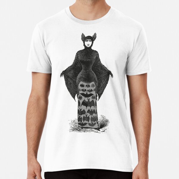Victorian Bat Woman | Victorian Halloween Costume | Victorian Bat Costume | Premium T-Shirt