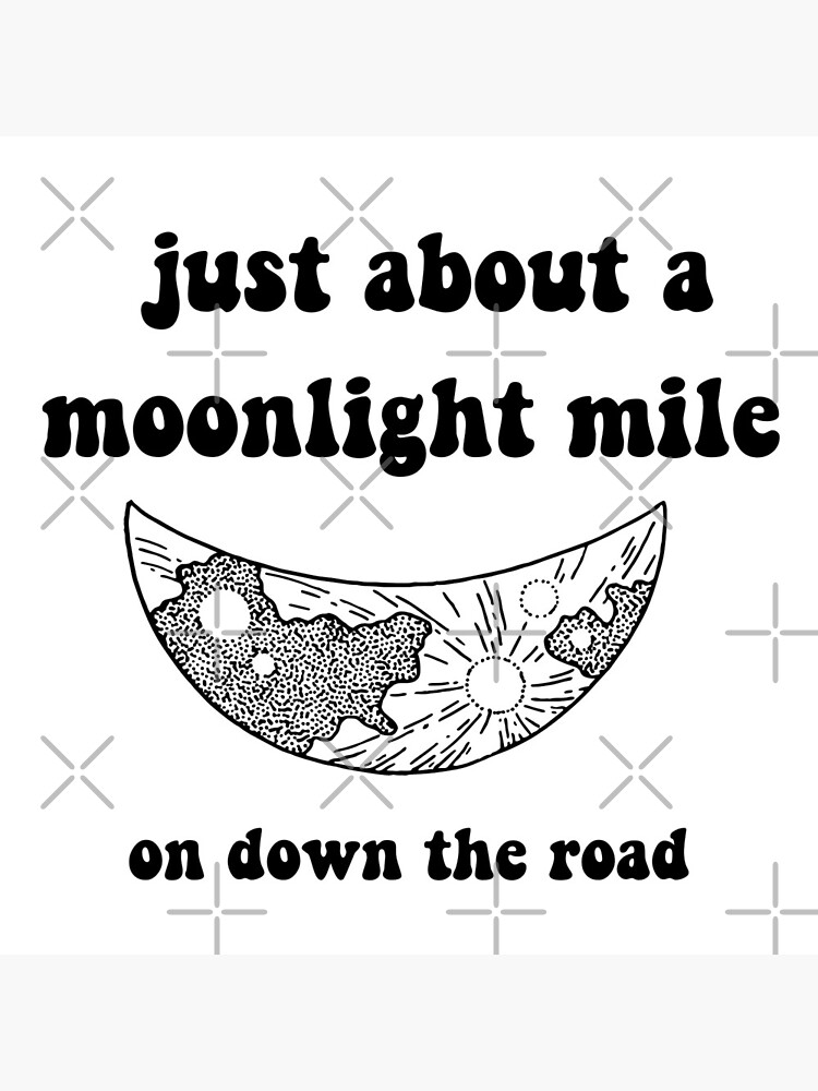 Moonlight Mile Rolling Stones Greeting Card By Melissers Redbubble