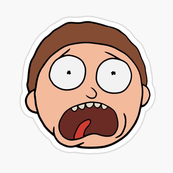 Morty Head Sticker