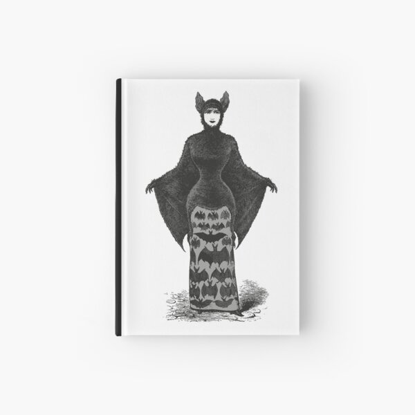 Victorian Bat Woman | Victorian Halloween Costume | Victorian Bat Costume | Hardcover Journal