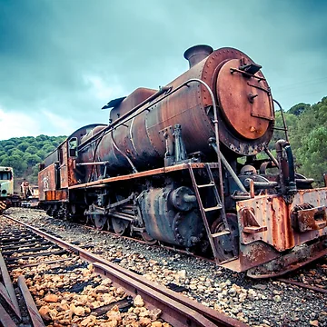 Artwork thumbnail, Steam Engine Rusting by nickelsby
