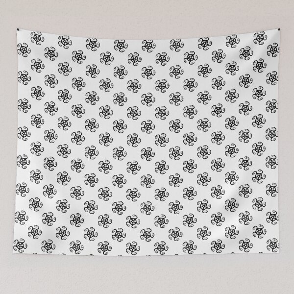 Item preview, Black and White Minimalist Swirls Pattern designed and sold by RootSquare.