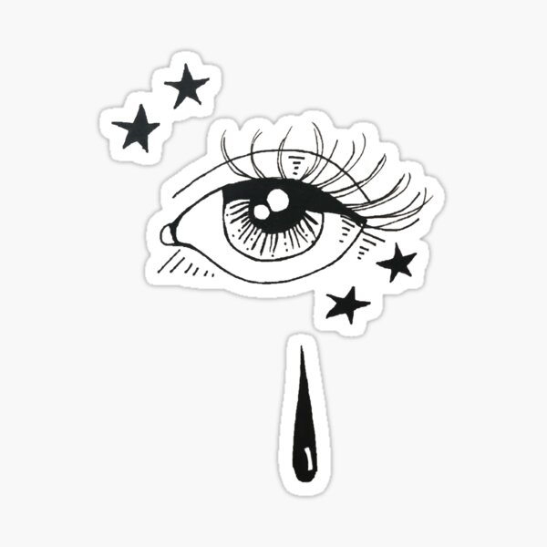 Tear Drop Tattoo Stickers Redbubble