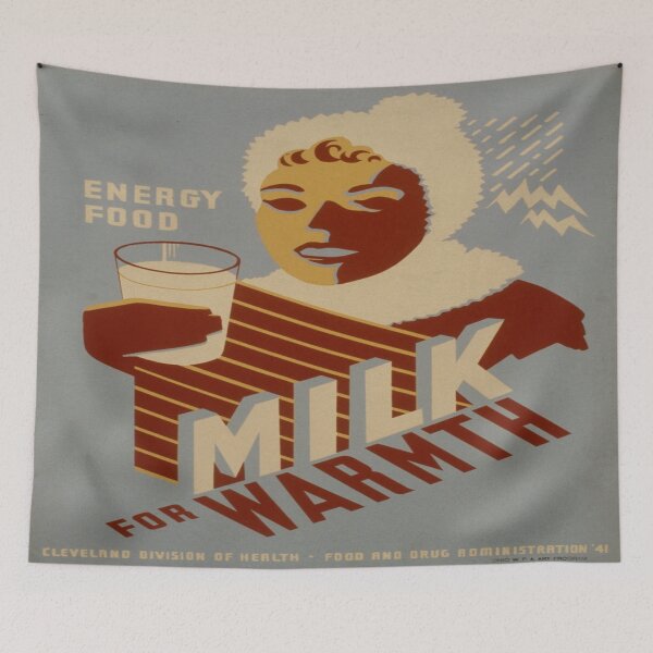 Item preview, Milk for Warmth - Vintage Advertisement Poster designed and sold by Slydell1.