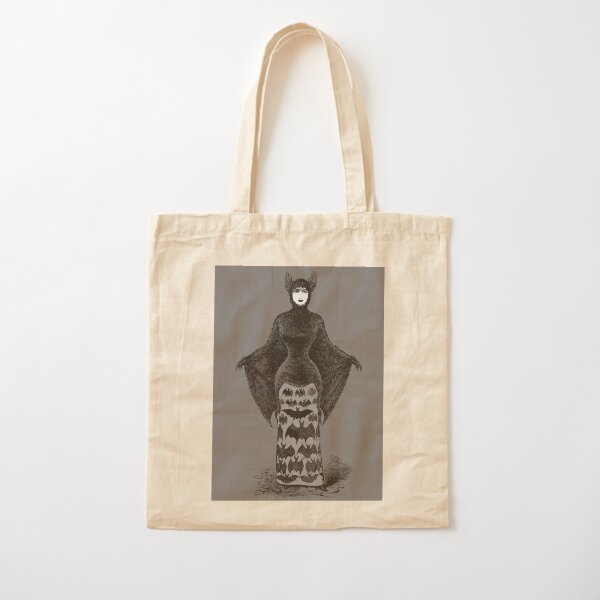 Victorian Bat Woman | Victorian Halloween Costume | Victorian Bat Costume | Cotton Tote Bag
