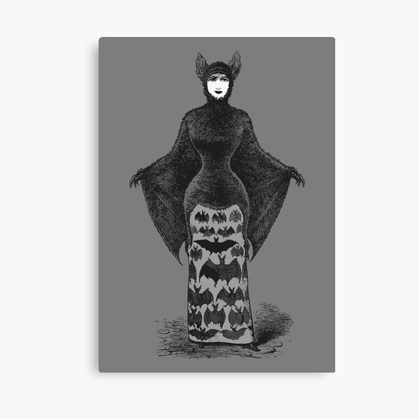 Victorian Bat Woman | Victorian Halloween Costume | Victorian Bat Costume | Canvas Print