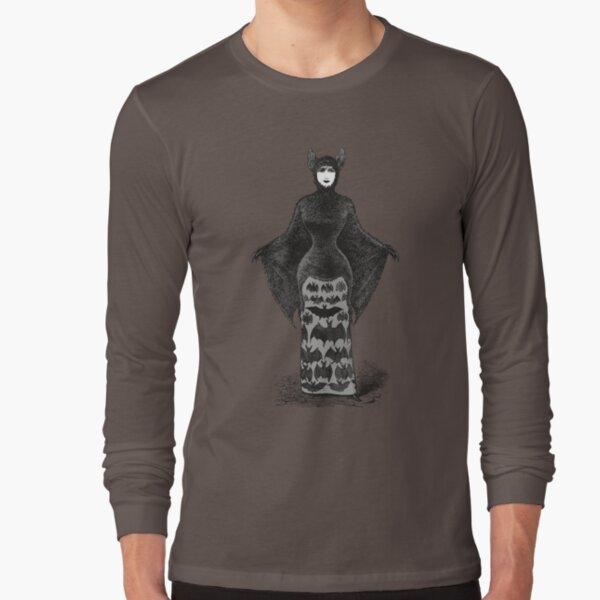 Victorian Bat Woman | Victorian Halloween Costume | Victorian Bat Costume | Long Sleeve T-Shirt