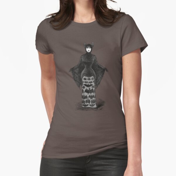 Victorian Bat Woman | Victorian Halloween Costume | Victorian Bat Costume | Fitted T-Shirt