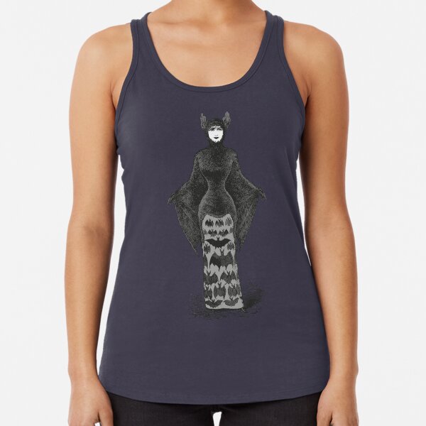 Victorian Bat Woman | Victorian Halloween Costume | Victorian Bat Costume | Racerback Tank Top