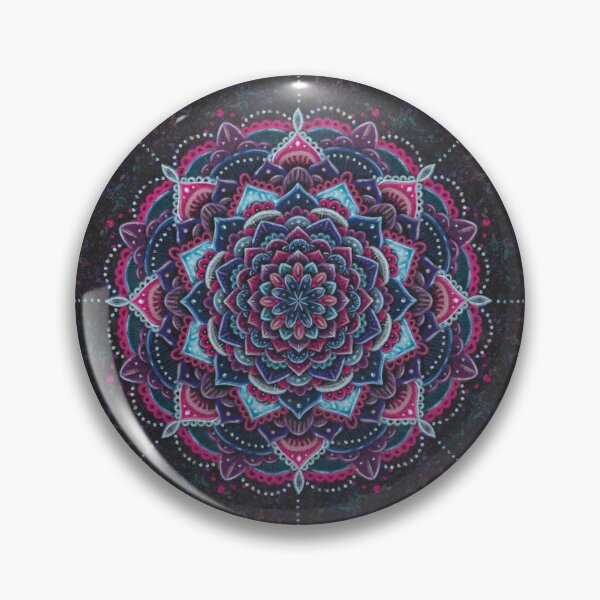 Item preview, Chalkboard mandala in berry colors designed and sold by Lillebel.