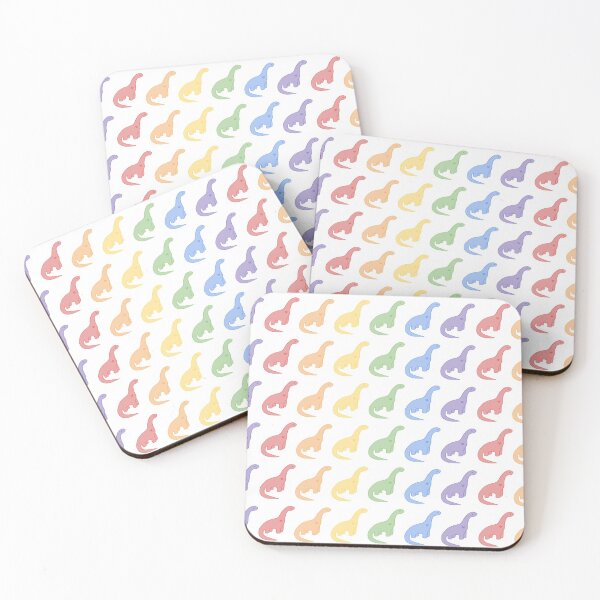 Item preview, Rainbow Dinosaurs (White Background) designed and sold by elrathia.